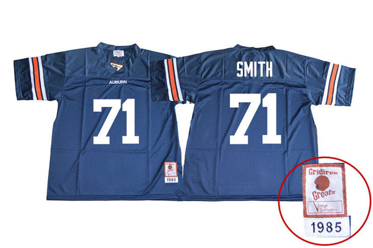 Youth Auburn Tigers #71 Braden Smith 1985 Throwback Navy College Stitched Football Jersey